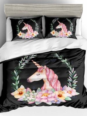 Housse De Couette Licorne Mignon 2212 Parure de lit