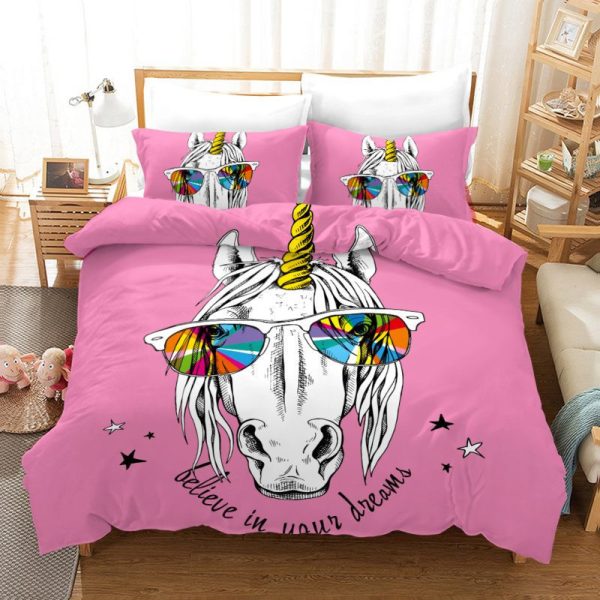 Housse De Couette Nouvelle Licorne 4 Parure de lit