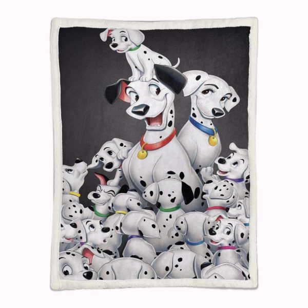 Couverture 101 Dalmatiens Chiots Dalmatiens 02 Plaid Polaire Plaid Canapé