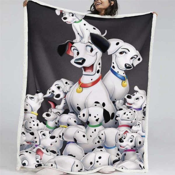 Couverture 101 Dalmatiens Chiots Dalmatiens 02 Plaid Polaire Plaid Canapé