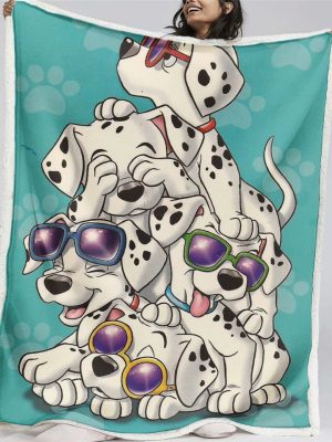 Couverture 101 Dalmatiens Chiots Dalmatiens 03 Plaid Polaire Plaid Canapé