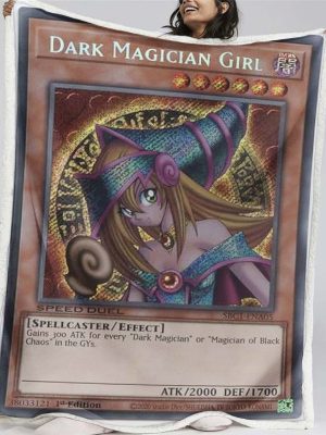 Couverture 2003 Dark Magician Girl Magic Force 1er PSA Plaid Polaire Plaid Canapé