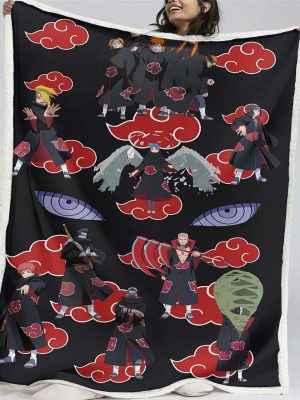 Couverture Akatsuki Naruto 01 Plaid Polaire Plaid Canapé