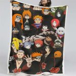 Couverture Akatsuki Naruto 02 Plaid Polaire Plaid Canapé