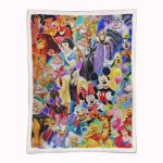 Couverture Tous les personnages Disney Plaid Polaire Plaid Canapé