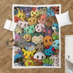 Couverture Tous les Pokémon mignons Plaid Polaire Plaid Canapé