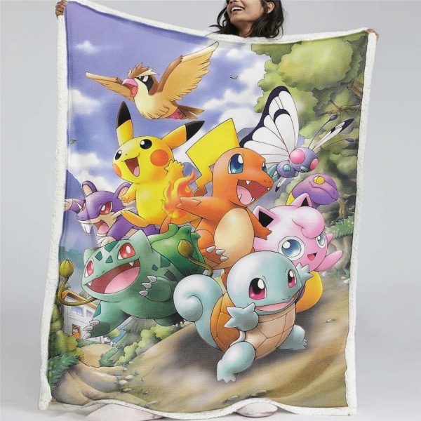 Couverture Tous les Pokémon mignons 2 Plaid Polaire Plaid Canapé