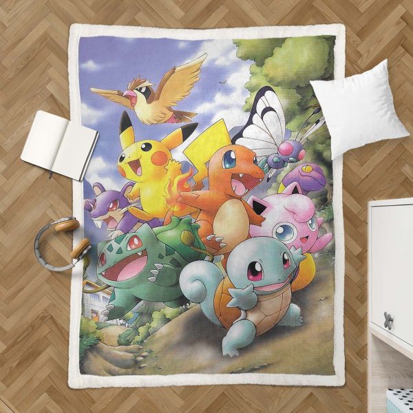 Couverture Tous les Pokémon mignons 2 Plaid Polaire Plaid Canapé