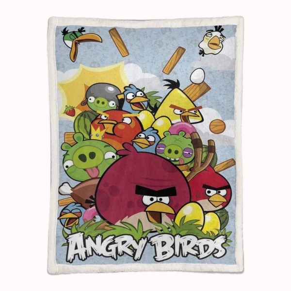 Couverture Angry Birds Tous les personnages 13 Plaid Polaire Plaid Canapé