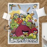 Couverture Angry Birds Tous les personnages 13 Plaid Polaire Plaid Canapé