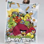 Couverture Angry Birds Tous les personnages 13 Plaid Polaire Plaid Canapé